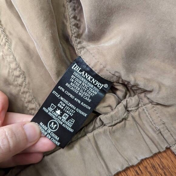 BlankNYC Faux Silk Bomber Jacket M - Picture 6 of 7